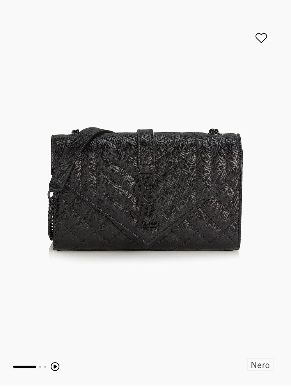 Envelope Small Bag In Mix Matelassé Grain De Poudre Embossed Leather NWOT